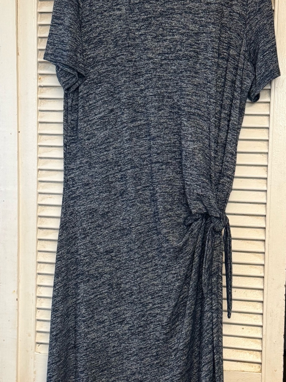 Gap Heathered Navy Side-Tie Knit Dress EUC